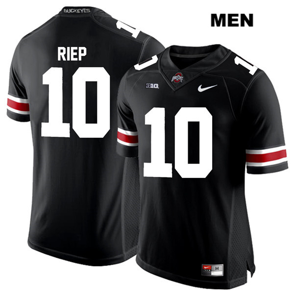 Ohio State Buckeyes Men's Amir Riep #10 White Number Black Authentic Nike College NCAA Stitched Football Jersey SE19W73VS